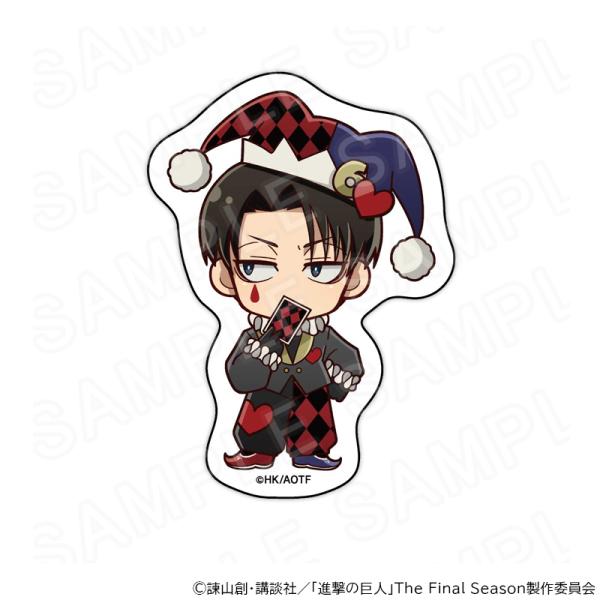 07/07 発送予定】 進撃の巨人 ミニキャラステッカー プレイングカード