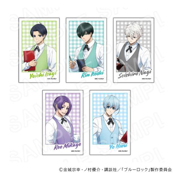 ■商品名：TVアニメ『ブルーロック』描き下ろしカードセット（カフェ衣装Ver）■商品タイトル：ブルーロック■商品タイトルヨミ：ブルーロック■アイテム：カード■キャラ：潔 世一、糸師 凛、凪 誠士郎、御影玲王、氷織 羊■キャラ名読み：イサギヨ...