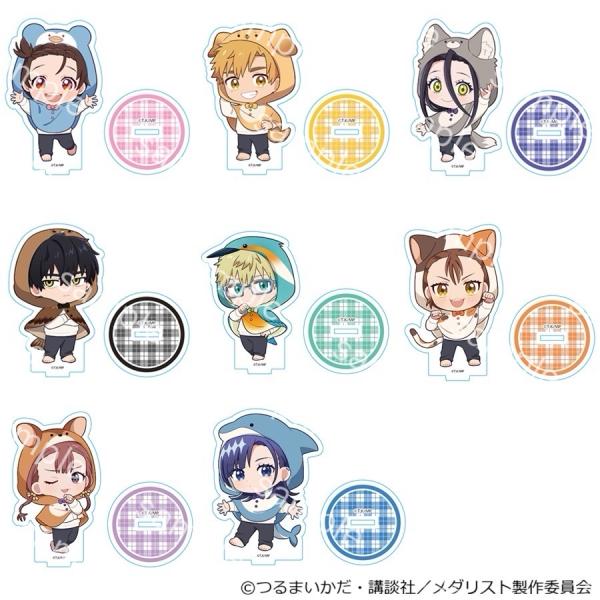 ■商品名：メダリスト ミニキャラアクリルスタンド アニマルぽんちょVer.■商品タイトル：TVアニメ「メダリスト」■商品タイトルヨミ：メダリスト■アイテム：アクリルスタンド■キャラ：結束いのり、明浦路司、狼嵜光、夜鷹純、そに鳥理凰、三家田涼...