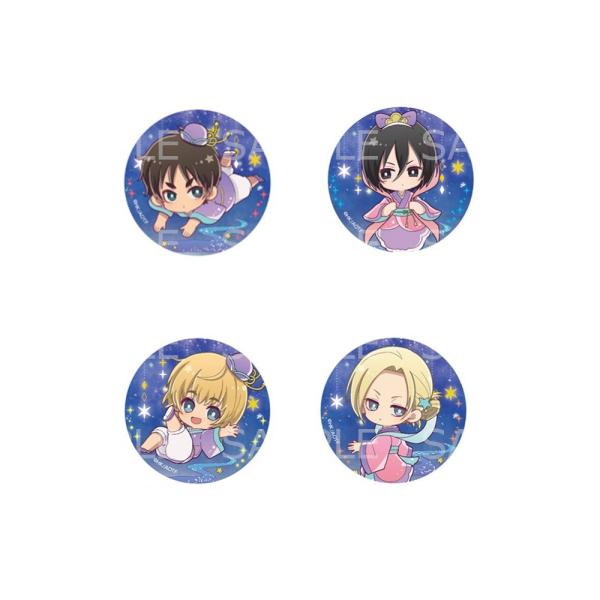 予約 07/28 発送予定】 進撃の巨人 缶バッジ(七夕)BOX A ※BOX販売
