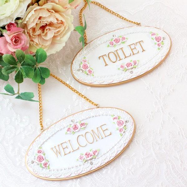 ドアプレート ウェルカムボード トイレボード トイレプレート ウェルカムプレート おしゃれ かわいい ローズ 薔薇雑貨 1705 29 568 Princessrose03 通販 Yahoo ショッピング
