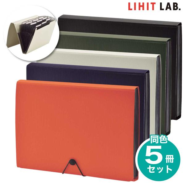 LIHIT LAB.（リヒトラブ） 5冊セット ドキュメントファイル SMART FIT