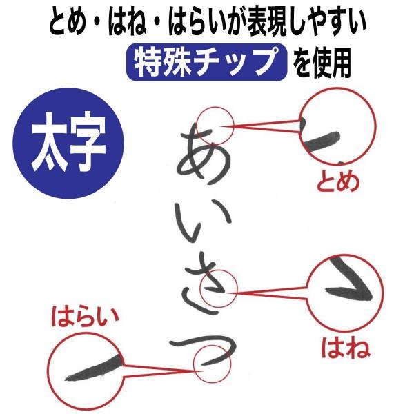 [�T�N���N���p�X] �M�y�� ���������t�F���g�y�� �׎��E�����Z�b�g �� �d�M���ʗp �������� ���� �N��� SAKURA Calligraphy Brush pen FK-2SL ���i�摜2