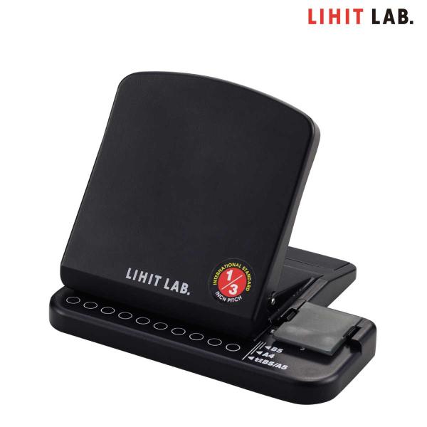 [リヒトラブ] ワンサードパンチ P-1602 ダブルリングノート ツイストリングノート 多穴 パンチ ツイストノート Lihit Lab. hole punch puncher