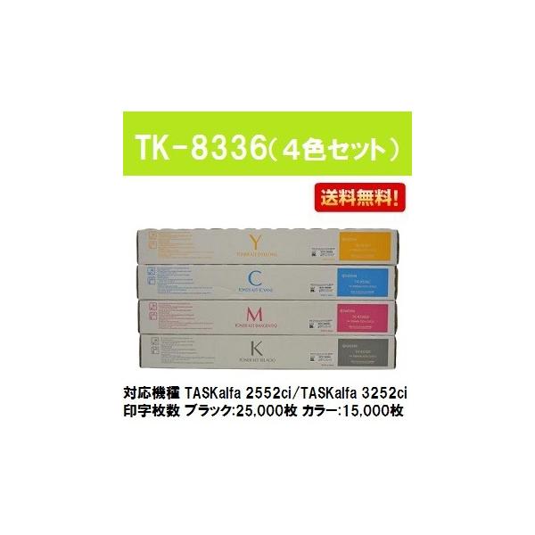 京セラドキュメントソリューションズ TK-8336 お買い得4色セット 京セラドキュメントソリューションズ TK-8336 お買い得4色セット