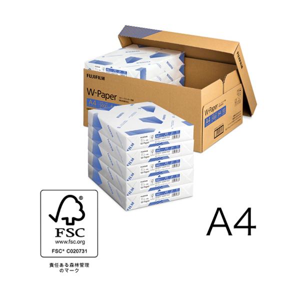 FUJIFILM A4コピー用紙 W-Paper 5000枚/10冊/箱フタ式 ZGAA1372 FUJIFILM A4コピー用紙 W-Paper 5000枚/10冊/箱フタ式 ZGAA1372