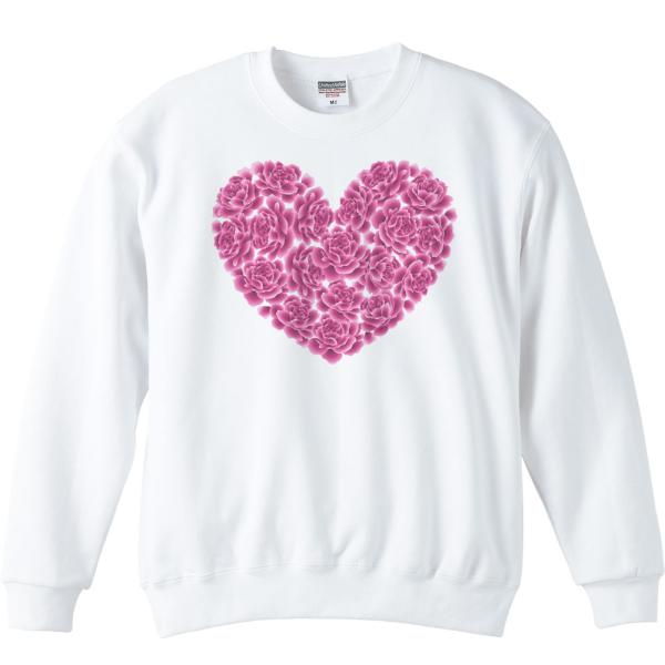 薔薇はーと ハート形に並べたバラ トレーナー Ss026 Myds 通販 Yahoo ショッピング