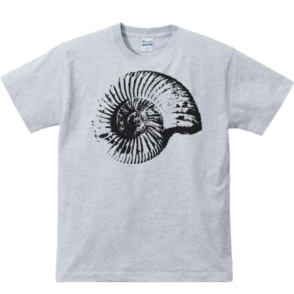 アンモナイトの化石（あんもないと）/半袖Tシャツ : MYDS - 通販