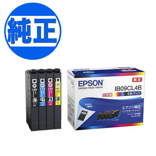 EPSON 純正インク IB09 インクカートリッジ 大容量 4色セット IB09CL4B