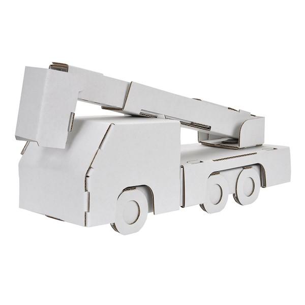 Hacomo ハコモ ダンボール工作キット のりもの 消防車 Thm 23 Thm 23 ビッツ ボブ Yahoo 店 通販 Yahoo ショッピング