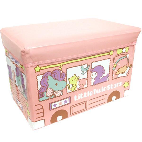 リトルツインスターズストレージｂｏｘ バス 座れる収納ボックス サンリオ 収納 椅子 おもちゃ箱 ラッピング不可 Super Hobby Net