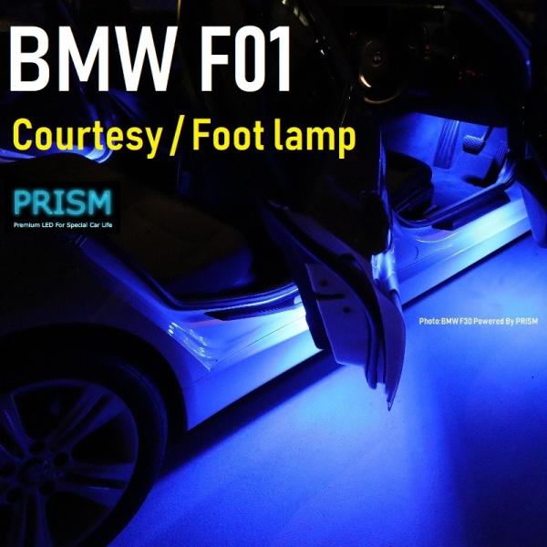 BMW 7シリーズ F01 LED カーテシ フットランプ (2009-2012) 純正ハロゲンユニット交換タイプ ２ピン専用 室内灯 ルームランプ パーツ ド