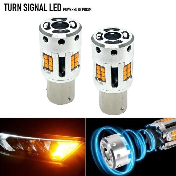 BMW 4シリーズ F32 クーペ LED ウインカー リア側対応 簡単交換タイプ キャンセラー付 3030SMD S25対応 爆光2000LM アンバー 2個