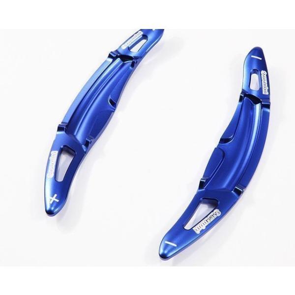 【送料無料】ステアリング ホイール シフトパドル エクステンション アルミ ポルシェ パナメーラ マカン カイエン718 911 ボクスター Blue