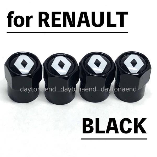 ◇送料無料◇ルノー◇RENAULT◇エアーバルブキャップ◇ブラック◇エアバルブキャップ◇タイヤバルブキャップ◇カングー◇