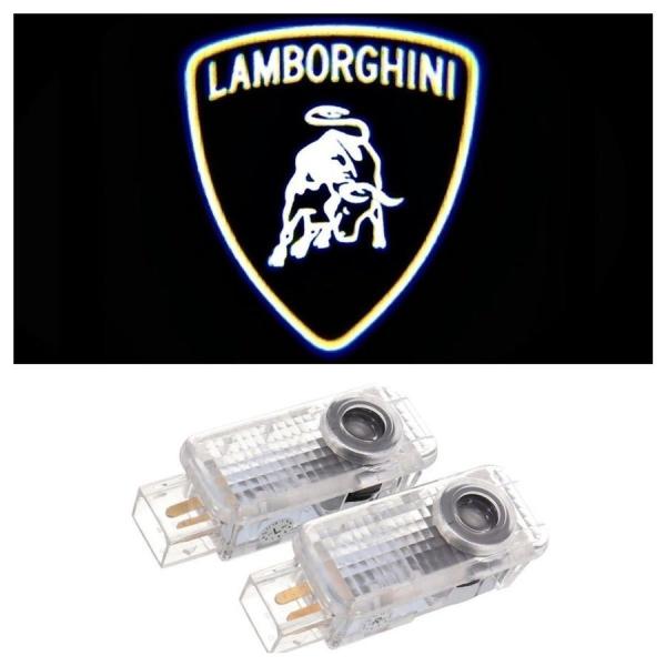 新品 Lamborghini LED HD ロゴ プロジェクター カーテシランプ ガヤルド アベンタドール ウルス ウラカン ランボルギーニ ドア ライト マー