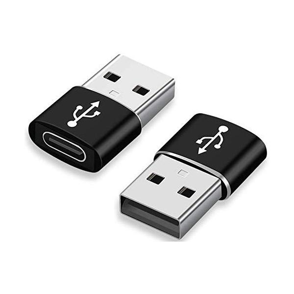 USB C アダプタ,USB C to USB A 変換アダプタ【両面USB C データ伝送 2個】 usb type c 変換 スマホ パソコン等対応 転送及