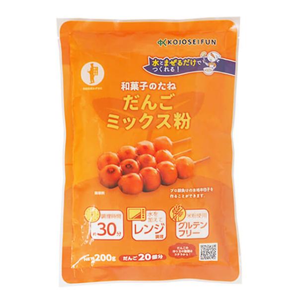 だんごミックス粉とは・・・水を加えてレンジアップしてこねるだけで誰でも簡単に「みたらし団子」が作れるようにミックスタイプにしてあります。※水加減するだけで「かしわもち」も作れます。