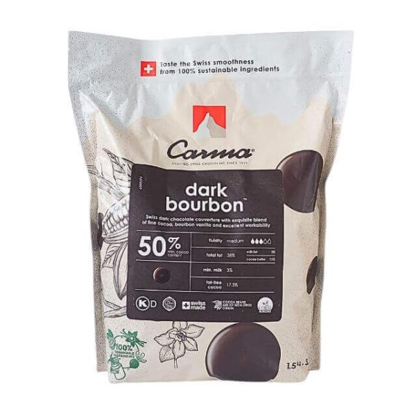 カルマは1931年創業、日本におけるクーベルチュールの先駆け的存在となったスイスのブランドです。作業性がよくなめらかなクーベルチュールは、多くのトップパティシエに支持されています。使いやすいコイン状で、ガナッシュから焼き菓子まで幅広くお使い...