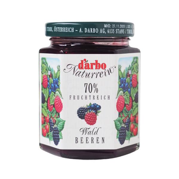 全体の70％に果肉を使用し、ダルボ社のジャムの中でも果実含有率が最も高いプレサーブスタイルです。まるで生の果実がそのまま入っているようなさわやかな香りと、平均糖度約41度の甘すぎない自然な風味をお楽しみいただけます。