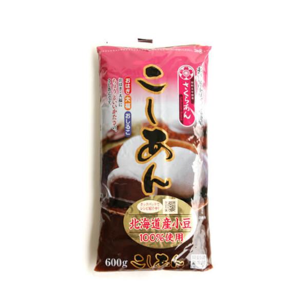 おはぎ・大福にちょうどいいかたさの、こしあんです。北海道産小豆100%使用しています。