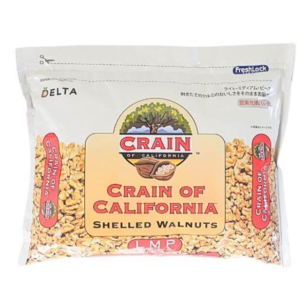 高品質なクルミを提供する事で好評を得ているクレインウォルナット社では、厳選した原料を最新鋭の技術で選別・加工しています。1/8割れを基準にしたサイズのため、カットしないで生地にそのまま混ぜ込んで使うことができます。●フレッシュパック脱殻後の...