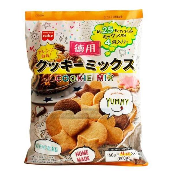 使いやすい分包タイプ！（150g×4袋入り）混ぜて焼くだけのお手軽ミックス！サクッとした食感のクッキーがお手軽に作れます。1回分ずつの便利な小分けタイプで、いろいろなクッキーはもちろん、アレンジメニュー（パウンドケーキ、ホットケーキ）もお楽...