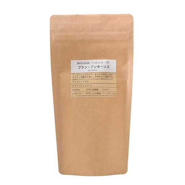 すっきりとした甘さで、あらゆる素材と合わせやすく流動性が高い。日本向けに開発され、世界のプロフェッショナルに人気のホワイトチョコレートです。■種類：ホワイトチョコレート■カカオ分：35%、カカオバター：35%■カカオ豆産地：コートジボワール 他