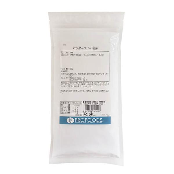 水分・油分に強く、粒子が細かい「泣かない粉糖」です。冷凍・冷蔵しても白く美しい状態を保ちます。