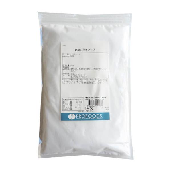 パラチノースは砂糖（スクロース）を酵素変換したもので、自然界では、はちみつなどに微量に含まれる「天然の糖質」です。エネルギー量は砂糖と同じ（1gあたり4kcal）ですが、小腸での吸収速度は砂糖の約5分の1と、ゆっくり消化吸収されるので体に負...