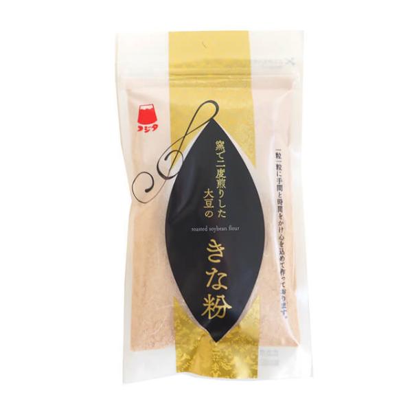 国産大豆使用。遺伝子組み換え大豆不使用。釜で二度煎りする昔ながらの製法を守り、時間と手間をかけて香ばしいきな粉に仕上げました。わらびもちやおはぎ、むしパンやクッキー等のお菓子作りのご使用や、ヨーグルトやアイスクリーム、トースト等のトッピング...