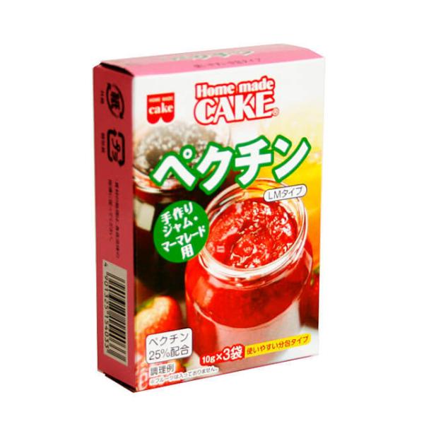 【食品添加物：ペクチン製剤】橘類の果皮から抽出した原料を、ご家庭で使いやすい様に配合しています。季節の果物を使ったジャムやマーマレードなどを作る際にご使用ください。使いやすい分包タイプです。