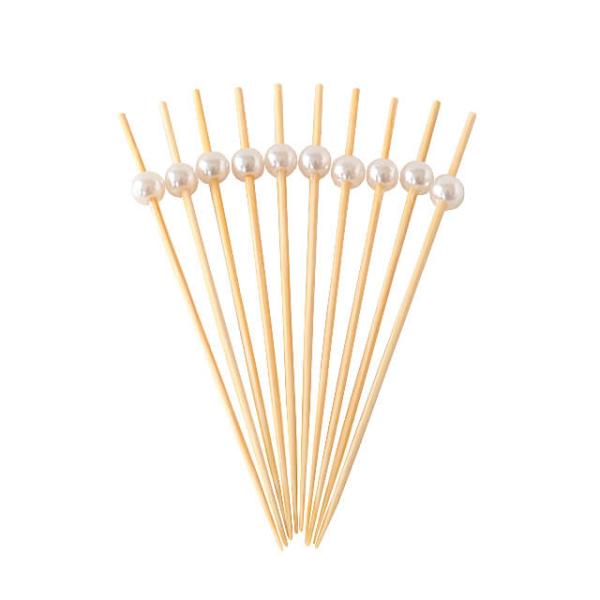 真珠層のように奥深い上質な輝きを持つ飾り串です。パーティーやレセプションなどのオードブルに使用すれば、彩り豊かに料理を引き立ててくれます。洋風おせち料理の飾りとしてもオススメです。