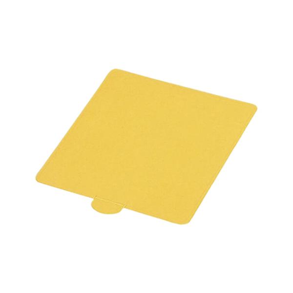 215mm角の金台紙です。6号サイズの丸型、スクエア型のケーキ台紙としてお使いください。