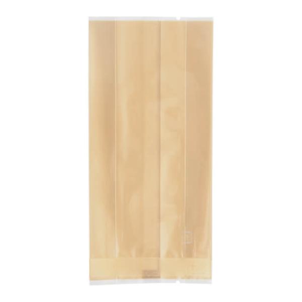 トレンドのくすみカラーでお菓子に特別感をプラス。側面にマチが付いているので、厚みがあるお菓子におすすめです。開封時に便利なノッチ（切り込み）付き。脱酸素剤・乾燥剤対応。