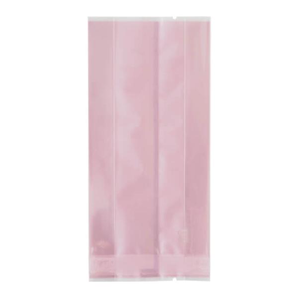 トレンドのくすみカラーでお菓子に特別感をプラス。側面にマチが付いているので、厚みがあるお菓子におすすめです。開封時に便利なノッチ（切り込み）付き。脱酸素剤・乾燥剤対応。