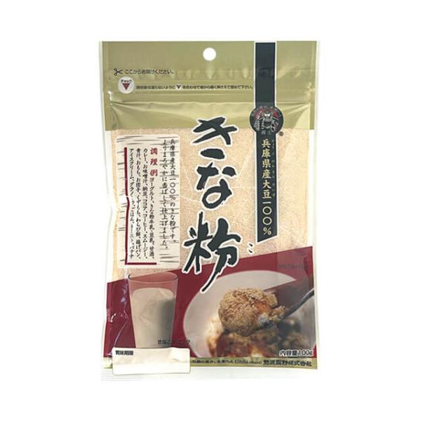 兵庫県産大豆を100％使用したきな粉です。よりまろやかに香ばしく仕上げました。きな粉は、大豆を美味しく食べられるよう焙煎・粉砕した食材です。植物性たんぱく質・食物繊維・カルシウム・鉄を摂取する事ができ、ヨーグルト・アイスクリーム・おもちなど...