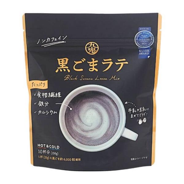 1杯分（15g）に黒ごま約6,000粒使用。黒ごまときなこの香ばしい風味と素焚糖の優しい甘みの黒ごまラテ。ほっと一息つきたい時の一杯に。牛乳や豆乳に溶かしてどうぞ。10杯分【こだわりの原材料】◎黒ごまパウダー黒ごまを独自製法によりパウダー状...