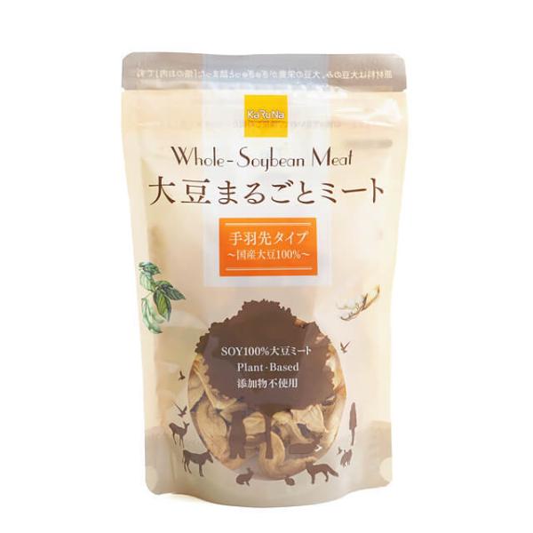 原材料は大豆のみ。大豆の栄養がぎゅぎゅっと詰まった「畑のお肉」です。お湯で戻すとお肉のような食感で、どんなお料理とも相性バツグン！添加物不使用、化学溶剤を使わず安心の圧搾法で油分をカット。とってもヘルシーです。つなぎを一切使ってないので、湯...
