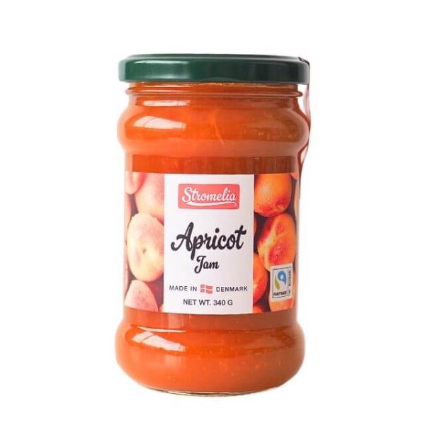 ストロメリアは製菓や料理にも幅広く活躍する、果実が持つ本来の味わいを最大限に活かした、口当たりの良いやさしい味わいの低糖度ジャムブランドです。ほんのりと甘酸っぱい、料理や製菓にもぴったりの低糖度アプリコットジャム。（糖度45度）