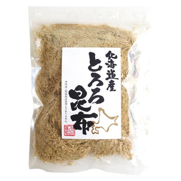 北海道産、無添加のとろろ昆布です。甘味料・増粘剤は使用しておりません。以下のお料理などにお使いください。・お鍋やうどんにひとつまみ・とろろ汁やおみそ汁に・おむすびに巻いて