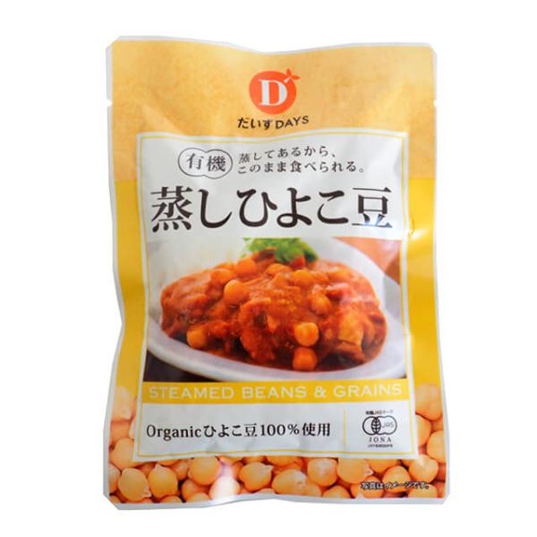 オーガニックひよこ豆100％使用。蒸してあるのでこのまま食べられます。〜夢に向かって豆をまく〜日本の食卓に、もっと大豆が選ばれるように。そして毎年、農家さんがまく豆が増えていくように。株式会社だいずデイスは、地球にやさしい農法がもたらすワク...