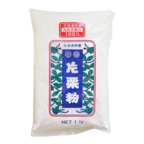 北海道特産の馬鈴薯でん粉を１００％使用しております。★あんかけ…中華料理、豆腐料理等のあんかけ料理にご利用していただきますと、程良いとろみにしあがります。★から揚げ…とり肉、ぶた肉など味付けし、片栗粉をまぶして油であげますと、カラッと油も汚...