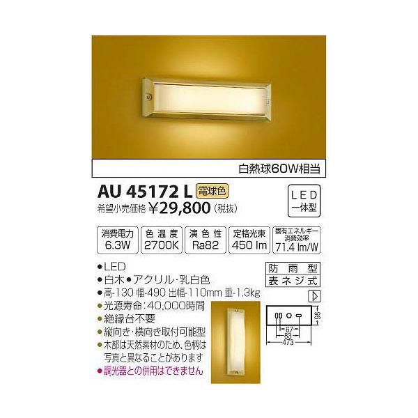 (s)RCY~Ɩ AU45172L LEDa|[`Cg(dF) (C)