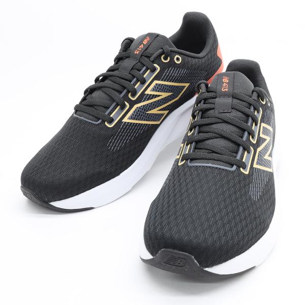 ニューバランス スニーカー メンズ M413 71F ブラック/レッド new balance 413 v3 靴幅 2E ランニング ウォーキング トレーニング 運動靴 軽量 ジョギング