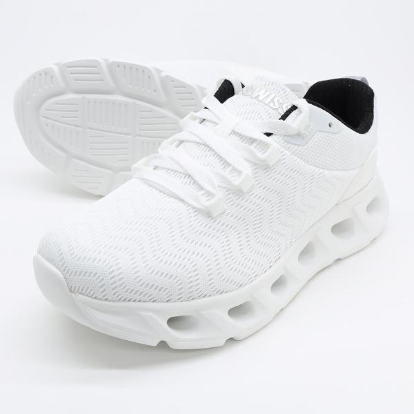 ケースイス メンズ メッシュ ローカット スニーカー K-SWISS KSM0050 ホワイト  男性用 ジョギング ランニング シューズ K・SWISS