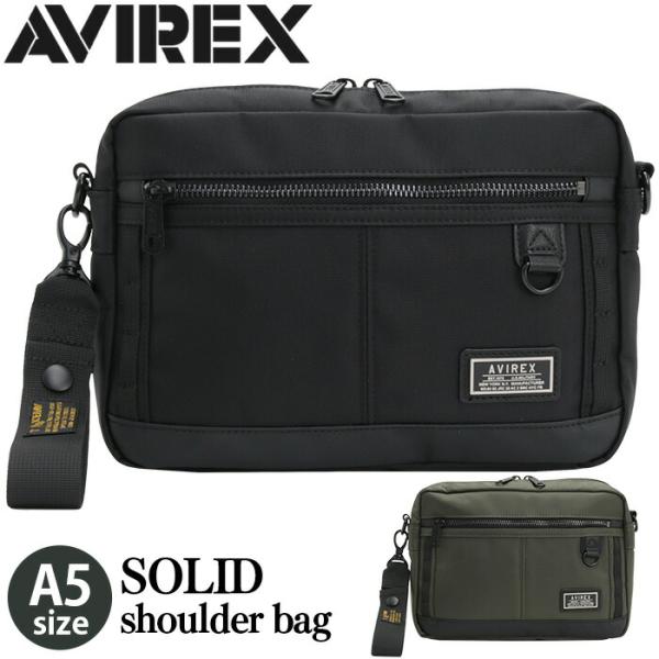 AVIREX ブラック バッグ AVIREX アヴィレックス ショルダーバッグ 斜めがけ 肩掛け クラッチ