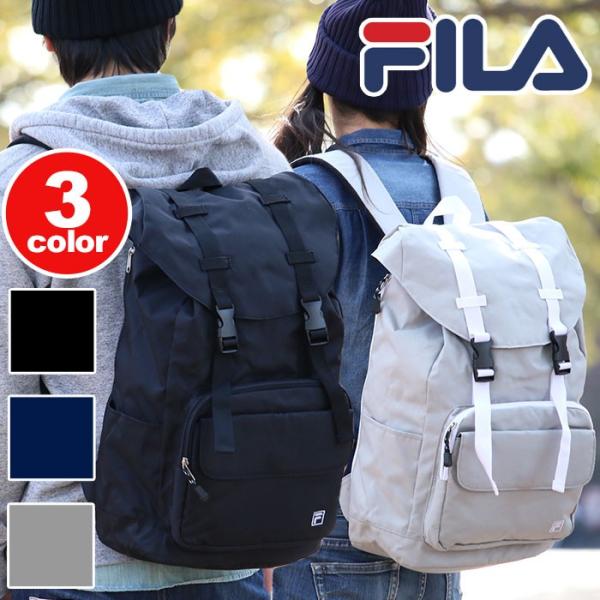 Fila フィラ リュックサック 送料無料 デイパック バックパック フラップリュック かぶせ 黒リュック でかリュック 7479 サイドポケット ブランド Buyee 日本代购平台 产品购物网站大全 Buyee一站式代购 Bot Online
