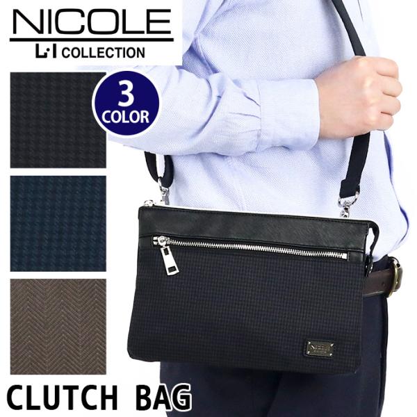 NICOLE（ニコル） ショルダーバッグ メンズ クラッチショルダー 2way