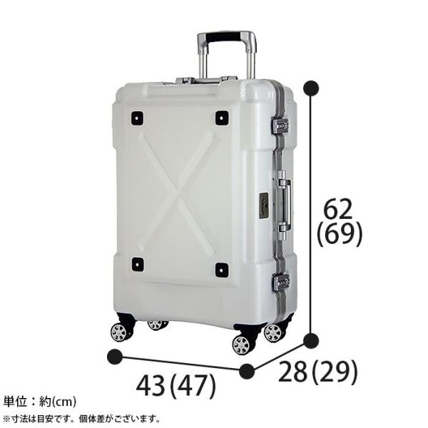 国内最安値高評価のスーツケース 67l Legend Walker Outdoor レジェンドウォーカー アウトドア フレーム キャリーケース キャリー ハードケース 出張 旅行 背面収納 送料無料 短納期の